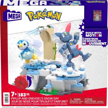 MEGA Pokémon Piplup ve Sneasel Kış Macerası Seti, 7 yaş ve üzeri, HKT20