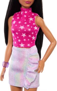 Barbie Büyüleyici Parti Bebekleri (Fashionistas), Yıldız Deseni Kıyafetli Bebek, Oyuncak