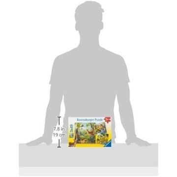 Ravensburger 92659 Dağ Hayvanları Çocuk Puzzle, Çok Renkli, 3x49 Parça