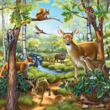 Ravensburger 92659 Dağ Hayvanları Çocuk Puzzle, Çok Renkli, 3x49 Parça