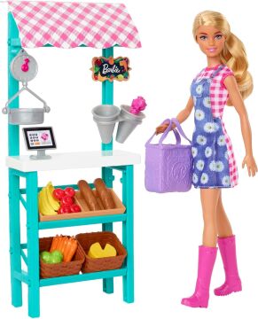 Barbie Çiftçi Pazarı Oyun Seti, 3 yaş ve üzeri, HCN22