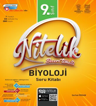 NİTELİK 9.SINIF BİYOLOJİ SORU KİTABI BECERİ TEMELLİ*YENİ*