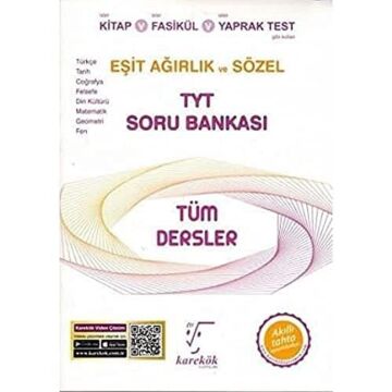 Karekök TYT Tüm Dersler Eşit Ağırlık ve Sözel Soru Bankası Yeni