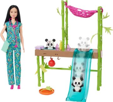 Barbie Panda Bakımı Oyun Seti, 3 yaş ve üzeri, HKT77