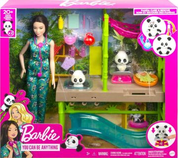 Barbie Panda Bakımı Oyun Seti, 3 yaş ve üzeri, HKT77