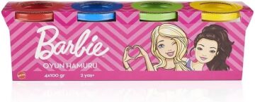 Barbie Oyun Hamuru 4'lü Paket - (4 x 100 gr)