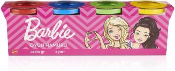 Barbie Oyun Hamuru 4'lü Paket - (4 x 100 gr)