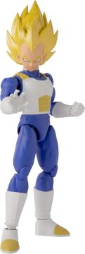 BANDAI 16 cm Dragon Ball Super Saiyan Vegeta Poz Verilebilir Figür, Dragon Stars Serisi