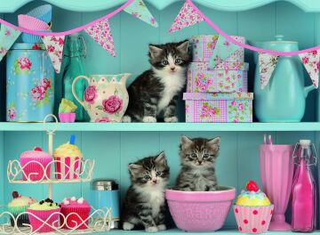 Ravensburger 500 Parça Puzzle Kittens And Cupcakes (146840)