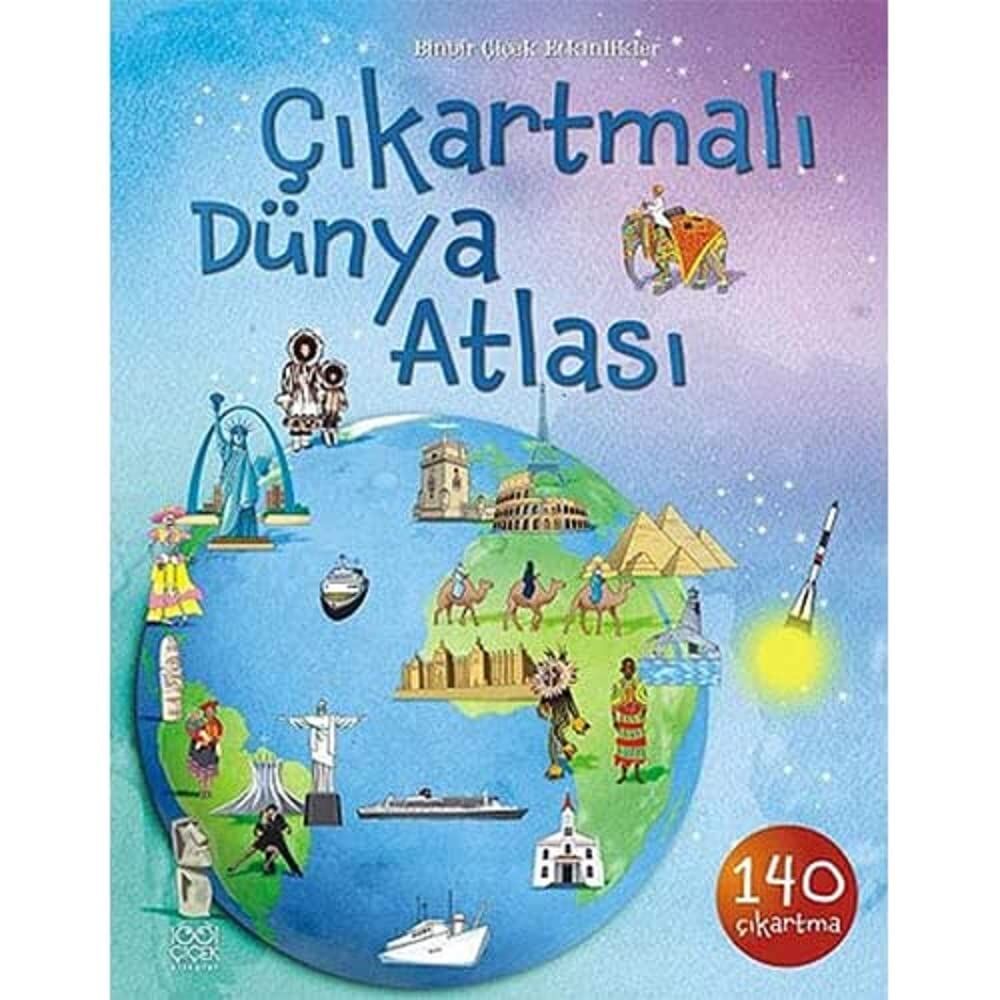 ÇIKARTMALI DÜNYA ATLASI: 140 Çıkartma