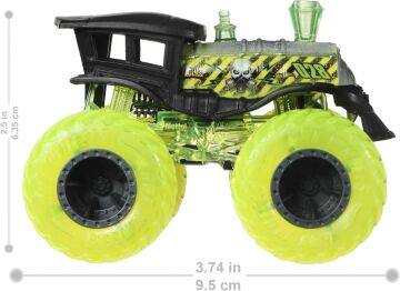 Hot Wheels Monster Trucks 1:64 Arabalar, Büyük Tekerlekli, FYJ44