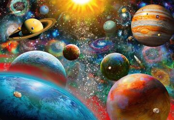 Ravensburger 1000 Parçalı Puzzle Gezegenler, Yapboz