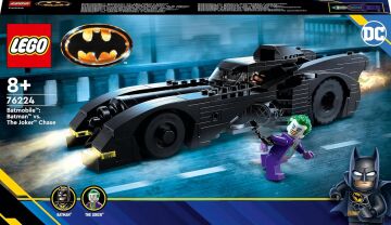 LEGO DC Batmobile : Batman ’in Joker Takibi 76224, 8 Yaş ve Üzeri Çocuklar için Siyah Süper Kahraman Arabası İçeren Yaratıcı Oyuncak Yapım Seti (438 Parça)