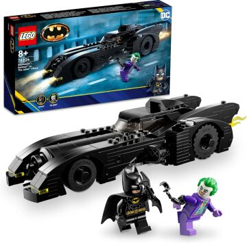 LEGO DC Batmobile : Batman ’in Joker Takibi 76224, 8 Yaş ve Üzeri Çocuklar için Siyah Süper Kahraman Arabası İçeren Yaratıcı Oyuncak Yapım Seti (438 Parça)