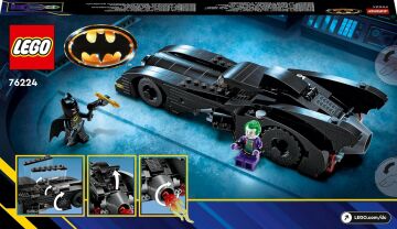 LEGO DC Batmobile : Batman ’in Joker Takibi 76224, 8 Yaş ve Üzeri Çocuklar için Siyah Süper Kahraman Arabası İçeren Yaratıcı Oyuncak Yapım Seti (438 Parça)