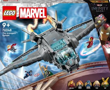 LEGO® Marvel Avengers Quinjeti 76248-9 Yaş ve Üzeri Çocuklar için Avengers Uçağı ve Minifigürler İçeren Yaratıcı Oyuncak Yapım Seti (795 Parça)