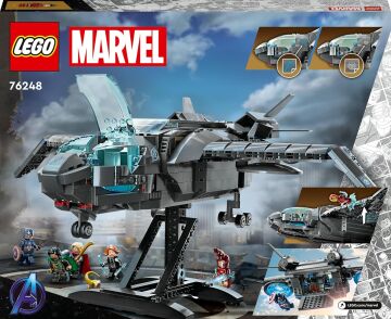 LEGO® Marvel Avengers Quinjeti 76248-9 Yaş ve Üzeri Çocuklar için Avengers Uçağı ve Minifigürler İçeren Yaratıcı Oyuncak Yapım Seti (795 Parça)