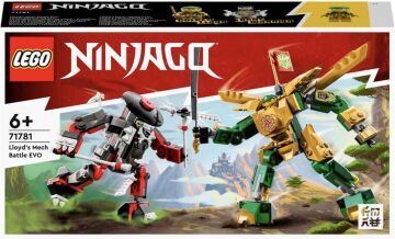 LEGO® NINJAGO® Lloyd’un Robot Savaşı EVO 71781-6 Yaş ve Üzeri Çocuklar için Altın Lloyd ve Kemik Savaşçı İçeren Yaratıcı Oyuncak Yapım Seti (223 Parça)