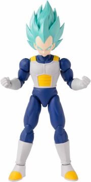 BANDAI 16 cm Dragon Ball Super Saiyan Blue Vegeta Poz Verilebilir Figür, Dragon Stars Serisi