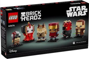LEGO 40676 Brickheadz Star Wars The Phantom Menace 10+ 732 Parça Çeşitli Karakterlerin Yapılabilir Figürleri