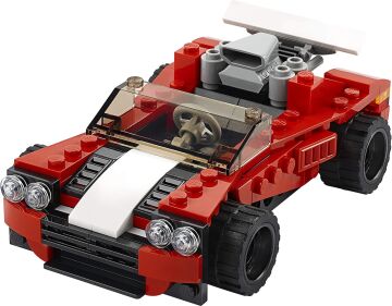 LEGO Creator Spor Araba 31100 - Araba Seven Çocuklar için Yaratıcı Oyuncak Yapım Seti (134 Parça)