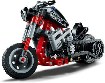 LEGO® Technic Motosiklet 42132 – 7 Yaş ve Üzeri Araçları Seven Çocuklar İçin 2’si 1 Arada Yaratıcı Oyuncak Model Yapım Seti (160 Parça)