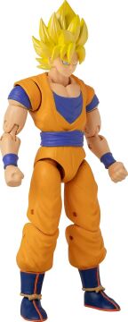 BANDAI 16 cm Dragon Ball Super Saiyan Goku Poz Verilebilir Figür, Dragon Stars Serisi