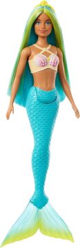 Barbie Dreamtopia Deniz Kızı Bebekler - Mavi Kuyruk Sarı Taç