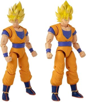 BANDAI 16 cm Dragon Ball Super Saiyan Goku Poz Verilebilir Figür, Dragon Stars Serisi