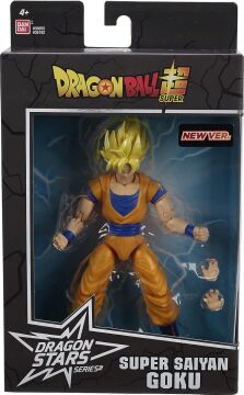 BANDAI 16 cm Dragon Ball Super Saiyan Goku Poz Verilebilir Figür, Dragon Stars Serisi
