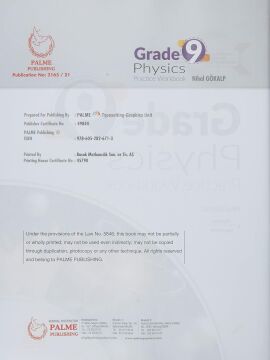 Palme Yayınevi 9 GradePhysics Practice Workbook
