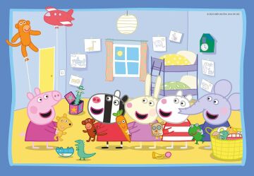 Ravensburger 55746 2x12 Parçalı Puzzle Peppa Macerada, Renkli