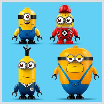 LEGO Despicable Me 4 Minyonlar ve Muz Araba 75580 6 Yaş ve Üzeri Çocuklar İçin Filmden Esinlenen Yaratıcı Oyuncak Yapım Seti (136 Parça)
