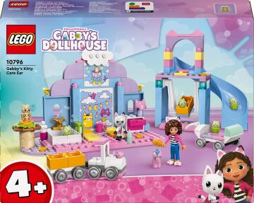 LEGO 4+ Gabby’s Dollhouse Gabby’nin Kedicik Bakım Odası 10796-4 Yaş ve Üzeri Çocuklar için Yaratıcı Oyuncak Yapım Seti (165 Parça)