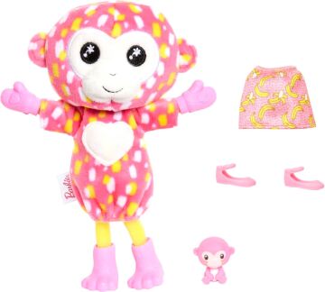Barbie Cutie Reveal Bebekler Chelsea Tropikal Orman Serisi - Maymun, 3 yaş ve üzeri, HKR14