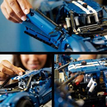 LEGO Technic 2022 Ford GT 42154 - Yetişkinler İçin Sergilenebilecek Bir Supercar Modeli İçeren Yaratıcı Model Yapım Seti (1466 Parça)