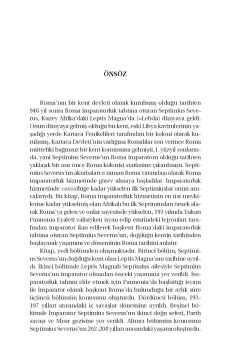 Roma’nın Afrikalı İmparatoru Septimius Severus