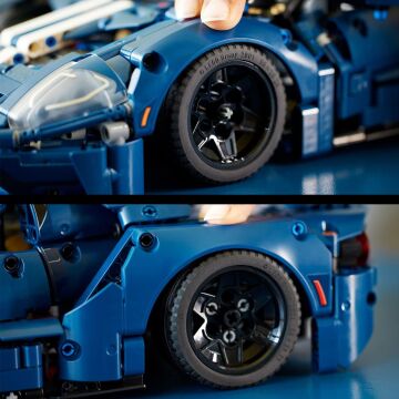 LEGO Technic 2022 Ford GT 42154 - Yetişkinler İçin Sergilenebilecek Bir Supercar Modeli İçeren Yaratıcı Model Yapım Seti (1466 Parça)