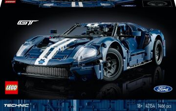 LEGO Technic 2022 Ford GT 42154 - Yetişkinler İçin Sergilenebilecek Bir Supercar Modeli İçeren Yaratıcı Model Yapım Seti (1466 Parça)