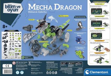 Clementoni 64326 Robotik Laboratuvarı, Mecha Dragon, Bilimsel Oyuncak, Multicolor