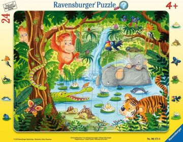 Ravensburger Çer Yapboz, Jungle, 24 Parça