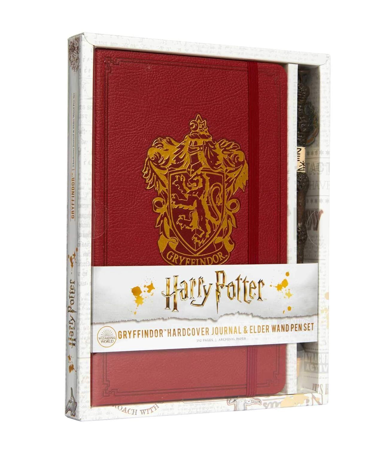 Harry Potter: Gryffindor Hardcover Ruled Journal (With Pen)