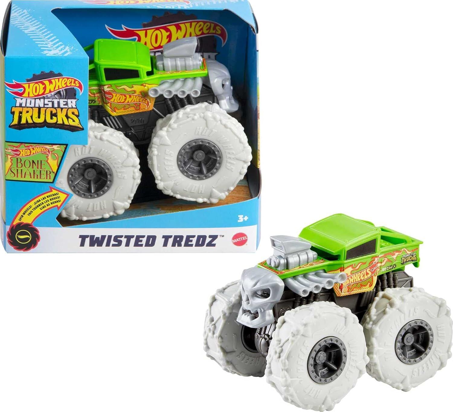 Hot Wheels Monster Trucks 1:43 Sür Bırak Arabalar BONE SHAKER Hotwheels Monster Truck Araba GVK38