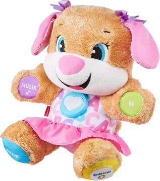 Fisher-Price Eğlen&Öğren yaş ve üzeria Göre Gelişim Eğitici Köpekçiğin Kız Kardeşi (Türkçe), 6 - 36 aylık, FPP83