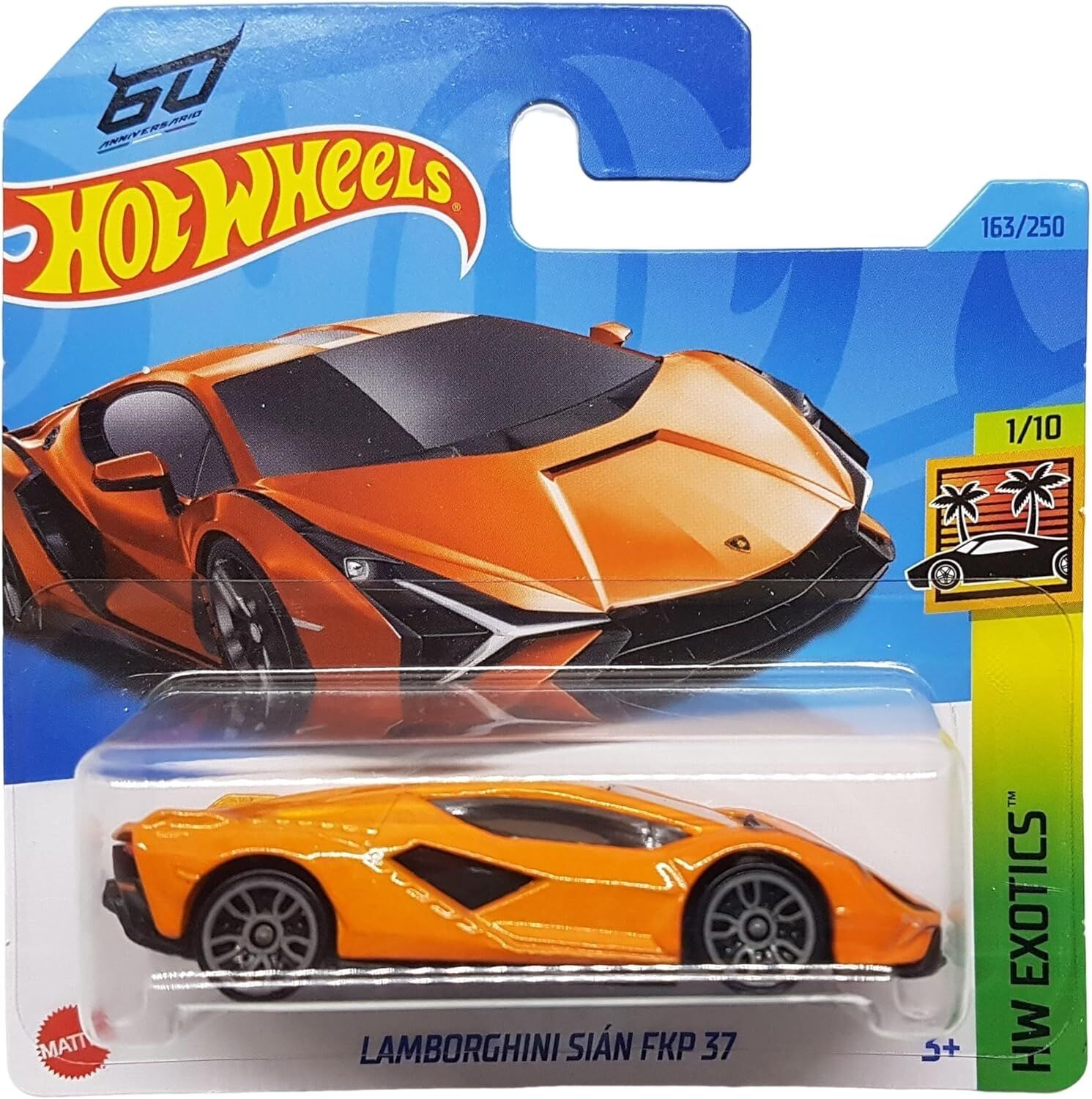 Hot Wheels - Lamborghini Sián FKP 37 - HW Exotics 1/10 - HKH93 - Short Card - turuncu - Mattel 2023
