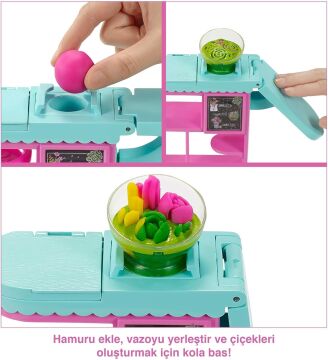 Barbie Çiçekçi Bebek ve Oyun Seti, 3 yaş ve üzeri, GTN58