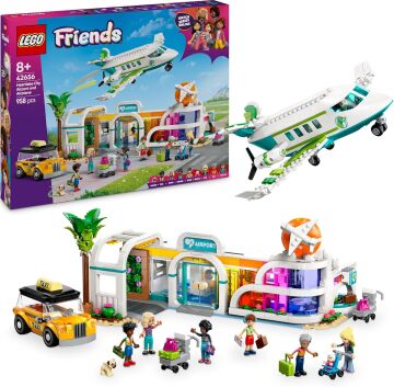 LEGO Friends Heartlake City Havaalanı ve Uçak 42656-8 Yaş ve Üzeri Çocuklar için Mini Bebek İçeren Yaratıcı Oyuncak Yapım Seti (958 Parça)