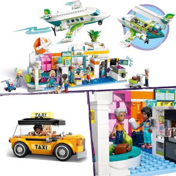 LEGO Friends Heartlake City Havaalanı ve Uçak 42656-8 Yaş ve Üzeri Çocuklar için Mini Bebek İçeren Yaratıcı Oyuncak Yapım Seti (958 Parça)
