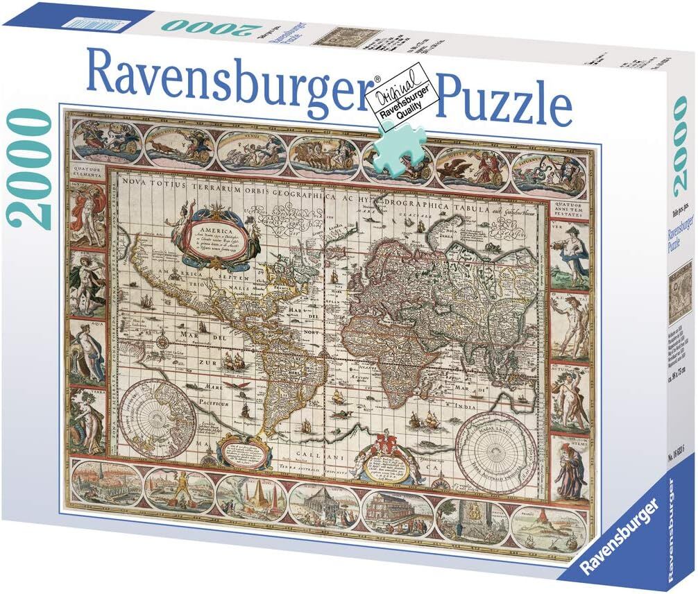 Ravensburger (166336) 2000 Parça Puzzle 1650 Yılı Dünya Har