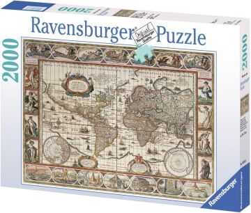 Ravensburger (166336) 2000 Parça Puzzle 1650 Yılı Dünya Har